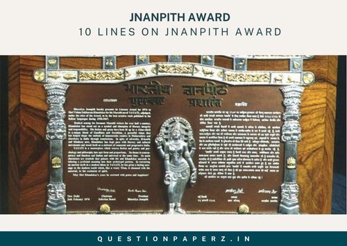 10 lines on jnanpith award