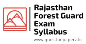 rajasthan forest guard exam syllabus
