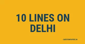 10 Lines on Delhi in English: The Capital of India