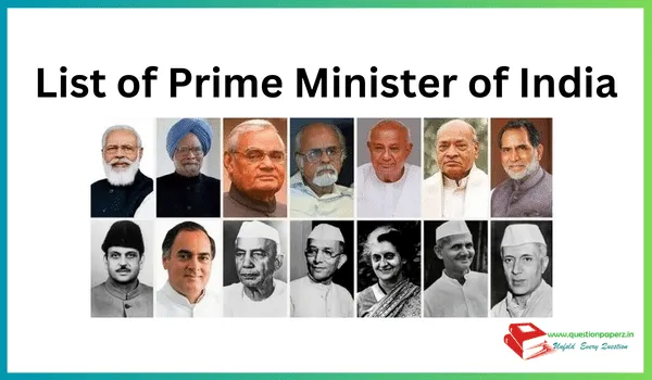 List of Prime Minister of India in Hindi