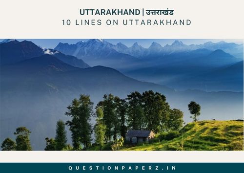 10 Lines on Uttarakhand