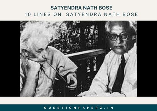 10 Lines on satyendra nath bose