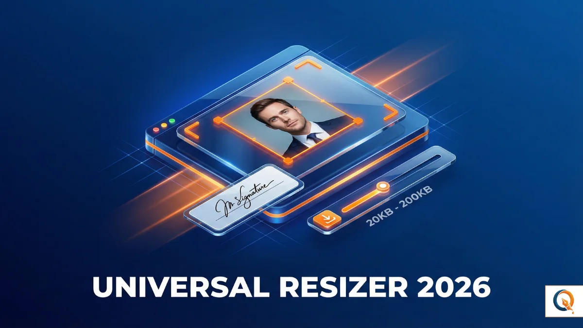 Universal Photo and Signature Resizer Tool for Govt Exams 20-200KB Online