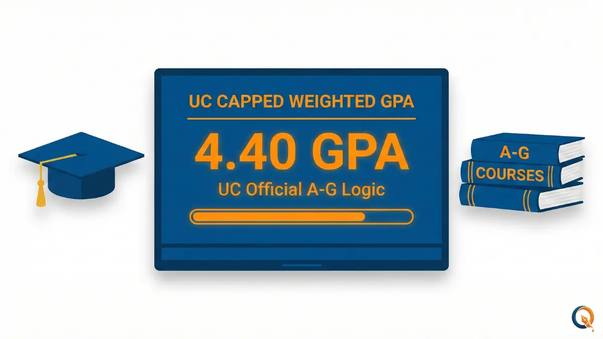 UC Capped Weighted GPA Calculator 2026 - Official A-G Course List